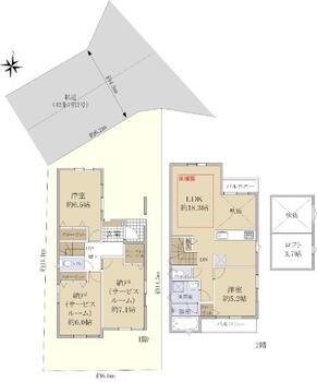 奥戸２（京成立石駅）　４９８０万円 4980万円、2LDK+2S、土地面積85.35m<sup>2</sup>、建物面積92.94m<sup>2</sup> 