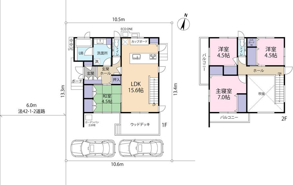 小泉７（北上尾駅）　３７８０万円 3780万円、4LDK、土地面積142.14m<sup>2</sup>、建物面積96.23m<sup>2</sup> ４ＬＤＫ（ＬＤＫ１５．６帖）リビング上部が吹抜けとなっており、明るく開放感あり。建物面積９８．７２m<sup>2</sup>