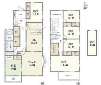 日新町３（西府駅）　９２８０万円 9280万円、6LDK、土地面積347.61m<sup>2</sup>、建物面積213.18m<sup>2</sup> 