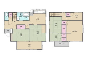 下真倉（館山駅）　６８０万円 680万円、6DK、土地面積232.44m<sup>2</sup>、建物面積117.13m<sup>2</sup> 