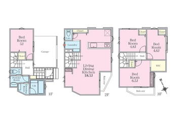 西戸部町２（戸部駅）　４７８０万円 4780万円、4LDK、土地面積61.81m<sup>2</sup>、建物面積109.84m<sup>2</sup> 