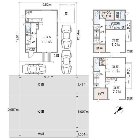 富士見市針ケ谷スムストック認定住宅 5780万円、3LDK+S、土地面積120.02m<sup>2</sup>、建物面積123.75m<sup>2</sup> ３ＬＤＫ＋ＷＩＣ＋Ｓ（納戸）