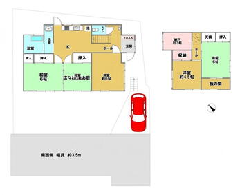 松ケ丘町（大森台駅）　７８０万円 780万円、5DK+S、土地面積165.28m<sup>2</sup>、建物面積89.1m<sup>2</sup> 