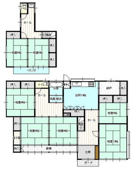 紫塚１（西那須野駅）　２６００万円 2600万円、7DK+S（納戸）、土地面積1,382.55m<sup>2</sup>、建物面積178.03m<sup>2</sup> 