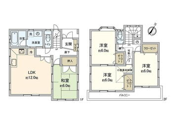 太田１（岩槻駅）　２３５０万円 2350万円、4LDK、土地面積120.42m<sup>2</sup>、建物面積92.74m<sup>2</sup> 間取図