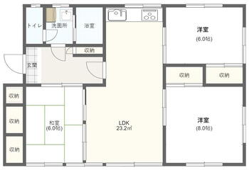 稲吉東１（神立駅）　１７８０万円 1780万円、3LDK、土地面積209.26m<sup>2</sup>、建物面積76.18m<sup>2</sup> 3LDK