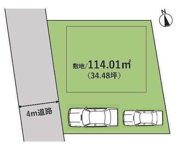 夏見台２（船橋駅）　４７８０万円 4780万円、4LDK、土地面積114.01m<sup>2</sup>、建物面積104.33m<sup>2</sup> 4LDK　駐車スペース2台