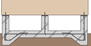 富士見市関沢２丁目 ベタ基礎は、コンクリートで建物の下一面を支える工法。<BR>基礎鉄筋を張り強度を強めたベタ基礎の耐圧盤を1階の床下全面に施工し、広い耐圧盤の面で建物の荷重を地盤に伝えます。