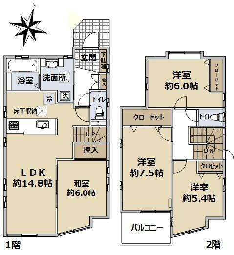 戸塚町　２９８０万円 2980万円、4LDK、土地面積109.82m<sup>2</sup>、建物面積95.22m<sup>2</sup> 