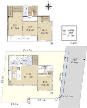 前原町１（武蔵小金井駅）　４９８０万円 4980万円、4LDK、土地面積104.95m<sup>2</sup>、建物面積83m<sup>2</sup> 