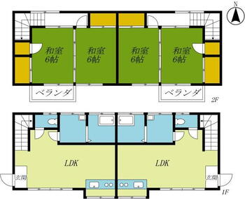 土沢（下野大沢駅）　４２０万円 420万円、2LDK、土地面積138m<sup>2</sup>、建物面積115.92m<sup>2</sup> ※現況と間取り図に相違がある場合は現況を優先します