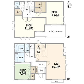 根（西白井駅）　４３８０万円 4380万円、3LDK、土地面積175.12m<sup>2</sup>、建物面積131.56m<sup>2</sup> 