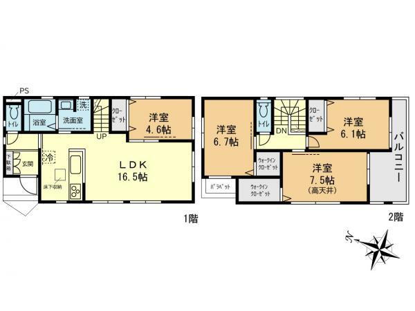 埼玉県草加市新里町 谷塚駅 新築一戸建て 物件詳細