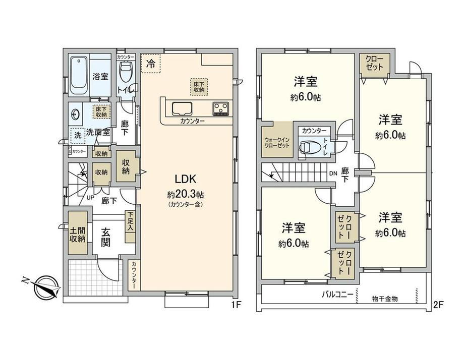 埼玉県川越市大字砂新田 新河岸駅 新築一戸建て 物件詳細