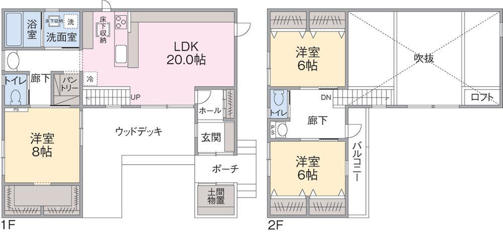 瑞穂町駒形富士山　モデルハウス 4780万円、3LDK+S（納戸）、土地面積198.35m<sup>2</sup>、建物面積112.27m<sup>2</sup> 