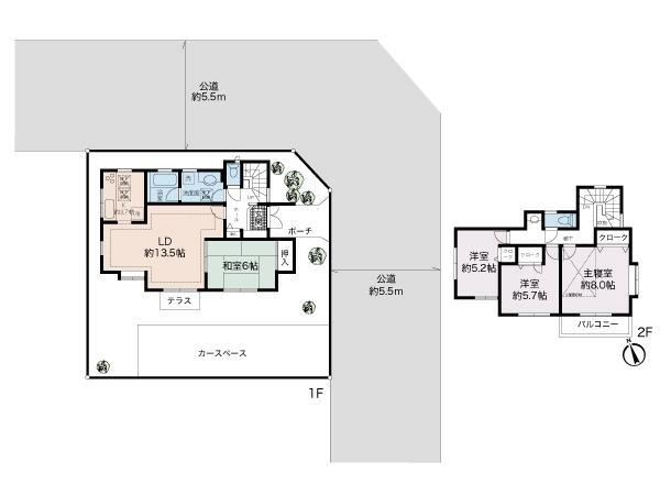 中白根４　４３５０万円 4350万円、4LDK、土地面積148.58m<sup>2</sup>、建物面積103.09m<sup>2</sup> 