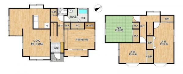 長作町（実籾駅）　１６５０万円 1650万円、4LDK、土地面積137.54m<sup>2</sup>、建物面積117.16m<sup>2</sup> 