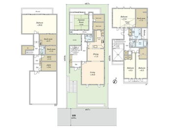 八雲４（都立大学駅）　３億７３００万円 3億7300万円、5LDK、土地面積233.58m<sup>2</sup>、建物面積358.53m<sup>2</sup> 