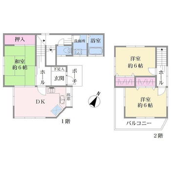上菅田町（西谷駅）　２４８０万円 2480万円、3DK、土地面積94.81m<sup>2</sup>、建物面積65.82m<sup>2</sup> 各部屋6帖あり、収納のある間取りとなっております。