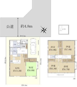 野火止６（新座駅）　３５９０万円 3590万円、5LDK、土地面積101.85m<sup>2</sup>、建物面積103.95m<sup>2</sup> 