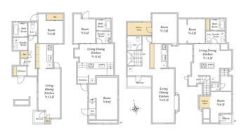 【ＡＤＣＡＳＴ】桜丘　賃貸併用住宅 1億8700万円、4LDK、土地面積195.14m<sup>2</sup>、建物面積211.64m<sup>2</sup> オーナー住居専有面積：118.80m<sup>2</sup><BR>（賃貸専有部分A：48.48m<sup>2</sup>・賃貸専用部分B：59.24m<sup>2</sup…