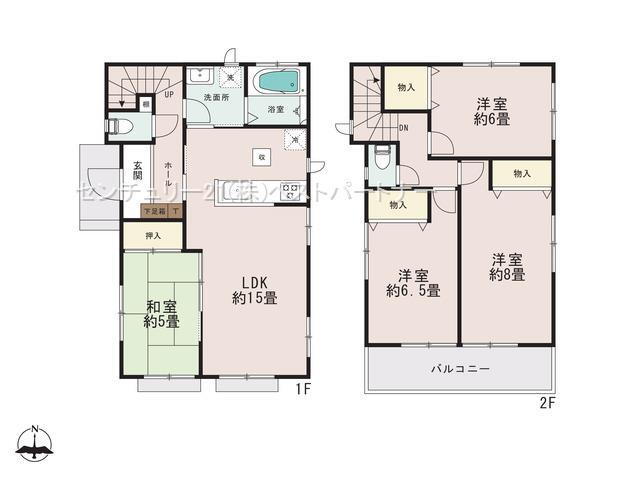 大字榛松（見沼代親水公園駅）　３２８０万円 3280万円、4LDK、土地面積123.99m<sup>2</sup>、建物面積96.47m<sup>2</sup> 建物面積96.47m<sup>2</sup>（29.17坪）4LDK　和室もある間取りなので小さなお子さまのいるご家庭から2世帯のご家庭まで使い勝手◎！