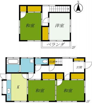 明神（明神駅）　３２０万円 320万円、4DK、土地面積176.93m<sup>2</sup>、建物面積83.63m<sup>2</sup> ※現況と間取り図に相違がある場合は現況を優先します。