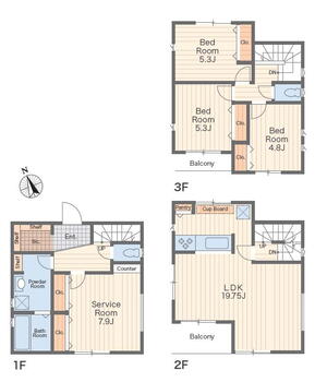 上町２（横須賀中央駅）　３９９０万円 3990万円、3LDK+S（納戸）、土地面積86.34m<sup>2</sup>、建物面積105.36m<sup>2</sup> 