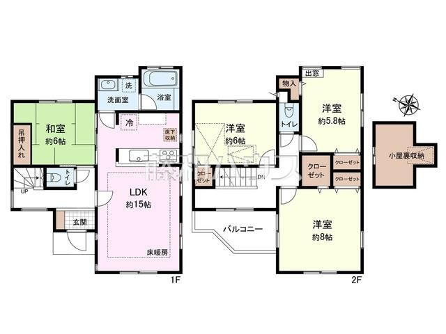 東京都あきる野市草花 福生駅 中古住宅 物件詳細