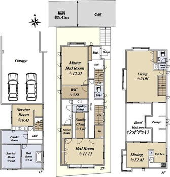 東が丘２（駒沢大学駅）　２億４０００万円 2億4000万円、2LDK+2S、土地面積148.77m<sup>2</sup>、建物面積245.88m<sup>2</sup> 