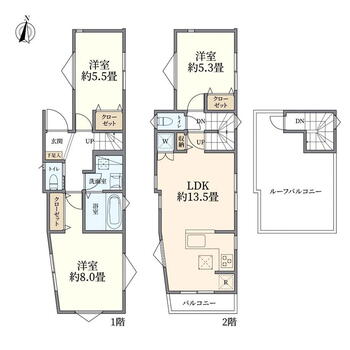 根岸台７（和光市駅）　３７８０万円 3780万円、3LDK、土地面積78.29m<sup>2</sup>、建物面積76.33m<sup>2</sup> 