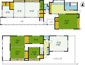 今市（下今市駅）　１２５０万円 1250万円、9DK、土地面積243.26m<sup>2</sup>、建物面積200.34m<sup>2</sup> ※現況と間取り図に相違がある場合は現況を優先します。