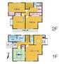 篠籠田（豊四季駅）　２４９８万円 2498万円、4LDK、土地面積101.78m<sup>2</sup>、建物面積95.63m<sup>2</sup> 【間取り】内外装リフォーム済！キレイなお住まいですぐに新生活がスタートできます♪