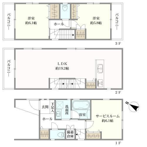 東京都中野区江古田１ 新江古田駅 新築一戸建て 物件詳細