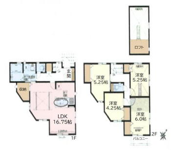 野火止８（新座駅）　３５８０万円 3580万円、4LDK、土地面積105.14m<sup>2</sup>、建物面積93.57m<sup>2</sup> ※図面と現況が相違する場合、現況優先と致します。