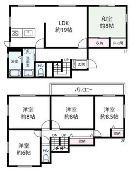 薬師台７（守谷駅）　１９８０万円 1980万円、5LDK、土地面積270m<sup>2</sup>、建物面積134.78m<sup>2</sup> 