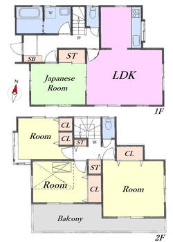 瀬戸岡（秋川駅）　２５８０万円 2580万円、4LDK、土地面積134.33m<sup>2</sup>、建物面積98.01m<sup>2</sup> ワイドルーフバルコニー小屋裏収納庫付き4LDK