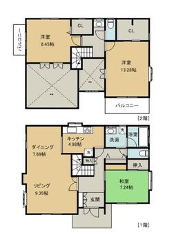 松ケ丘４（守谷駅）　４４８０万円 4480万円、3LDK、土地面積219.92m<sup>2</sup>、建物面積129.5m<sup>2</sup> 