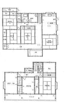 滝沢（野崎駅）　２８８０万円 2880万円、7DK+S（納戸）、土地面積2,018.46m<sup>2</sup>、建物面積198.18m<sup>2</sup> 