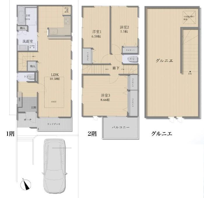 東京都国立市東３ 国立駅 中古住宅 物件詳細