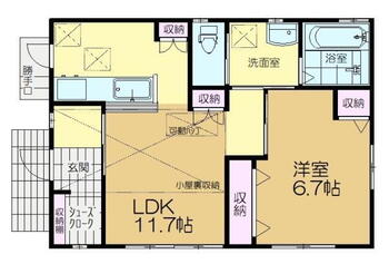 井野（勝田台駅）　３４８０万円 3480万円、1LDK、土地面積217.65m<sup>2</sup>、建物面積49.3m<sup>2</sup> 