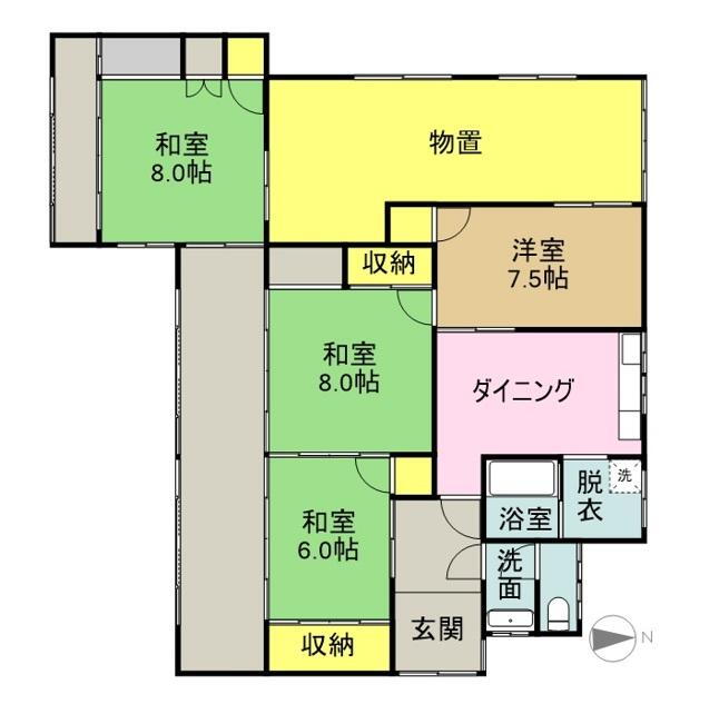 福井県敦賀市ひばりケ丘町 粟野駅 中古住宅 物件詳細