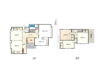 田上２　１８５０万円 1850万円、5LDK、土地面積240.72m<sup>2</sup>、建物面積152.61m<sup>2</sup> 