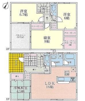 婦中町田島（婦中鵜坂駅）　２８８０万円 2880万円、4LDK、土地面積225.87m<sup>2</sup>、建物面積98.82m<sup>2</sup> 