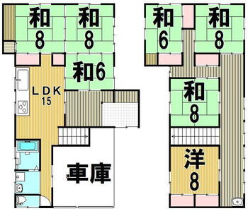 安江２（黒井駅）　６５０万円 650万円、7LDK、土地面積204.69m<sup>2</sup>、建物面積201.21m<sup>2</sup> 