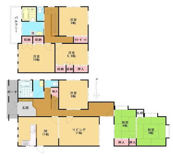 安田町（県庁前駅）　３６５０万円 3650万円、6LDK、土地面積354.74m<sup>2</sup>、建物面積177.62m<sup>2</sup> 