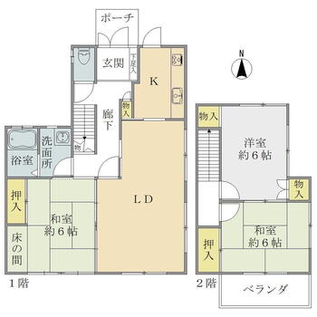 旗屋（越後曽根駅）　６８０万円 680万円、3LDK、土地面積141.75m<sup>2</sup>、建物面積80.7m<sup>2</sup> 