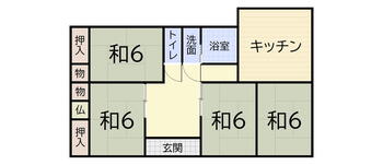 飯高町森　２５０万円 250万円、4K、土地面積418.32m<sup>2</sup>、建物面積77.58m<sup>2</sup> 