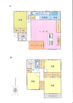 東結　１９８０万円 1980万円、4LDK、土地面積238m<sup>2</sup>、建物面積118.41m<sup>2</sup> 