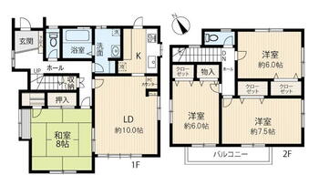 細川町字岩御堂　１４５０万円 1450万円、4LDK、土地面積148.61m<sup>2</sup>、建物面積102.92m<sup>2</sup> ○4LDK